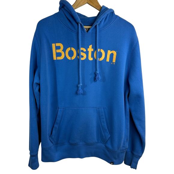 Men's 47 Brand Boston Red Sox Hoodie Sz Large Rare MLB Classic Red Sox Pullover - Picture 1 of 10